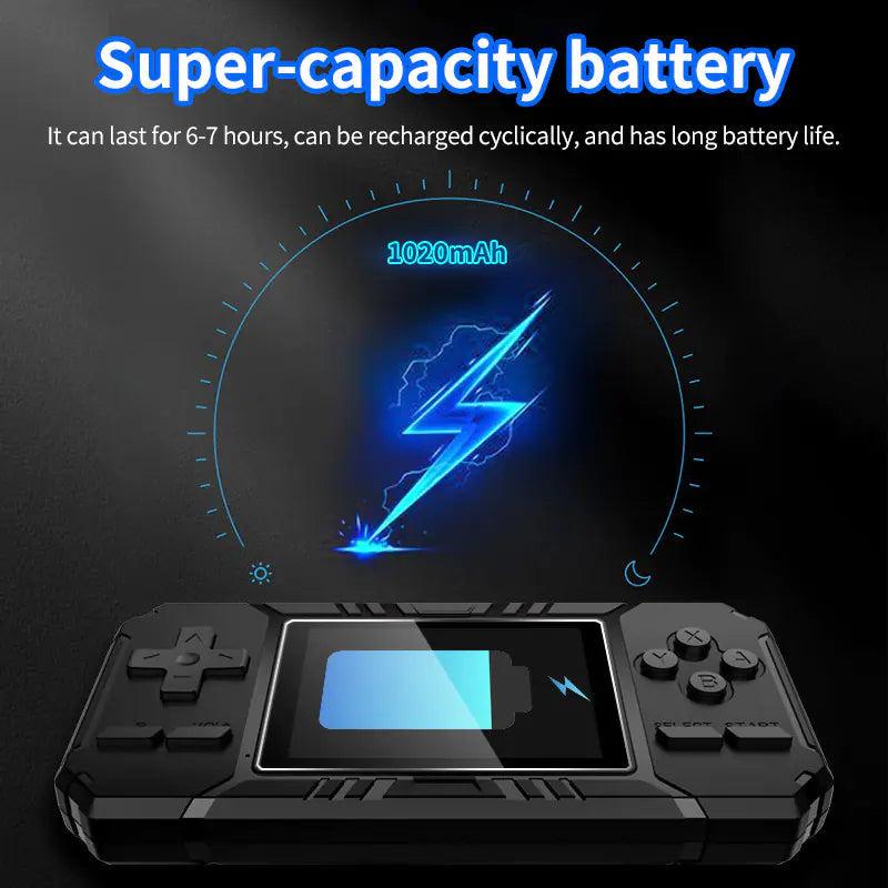 Retro 8-Bit Handheld Game Console with 3-Inch LCD
