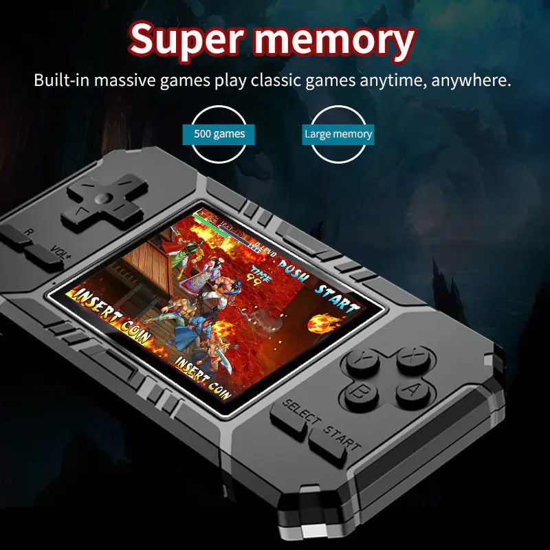 Retro 8-Bit Handheld Game Console with 3-Inch LCD