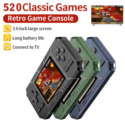 Retro 8-Bit Handheld Game Console with 3-Inch LCD